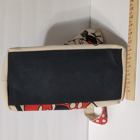 Disney Store Mickey And Minnie Mouse Love Kiss Tote Canvas travel Bag - Picture 6 of 6